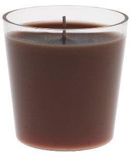 Switch & Shine Refill bougie pots en verre marron - 65x65 mm