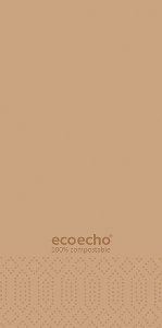 Servet 2 laags eco brown - 33x33 cm