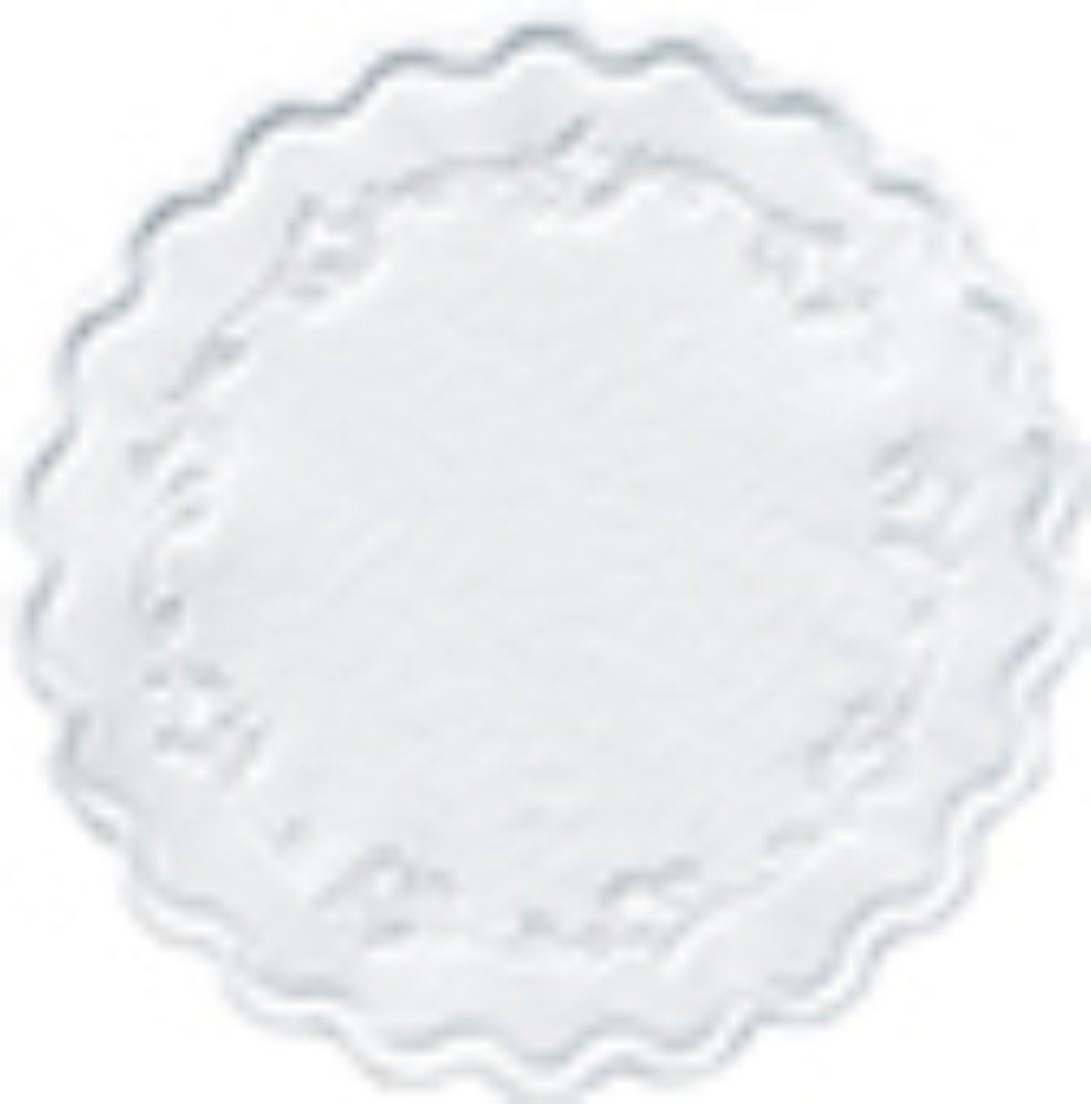 Dessous de verre 8 couches blanc - Ø 9 cm