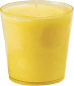 Switch & Shine Refill bougie pots en verre jaune - 65x65 mm