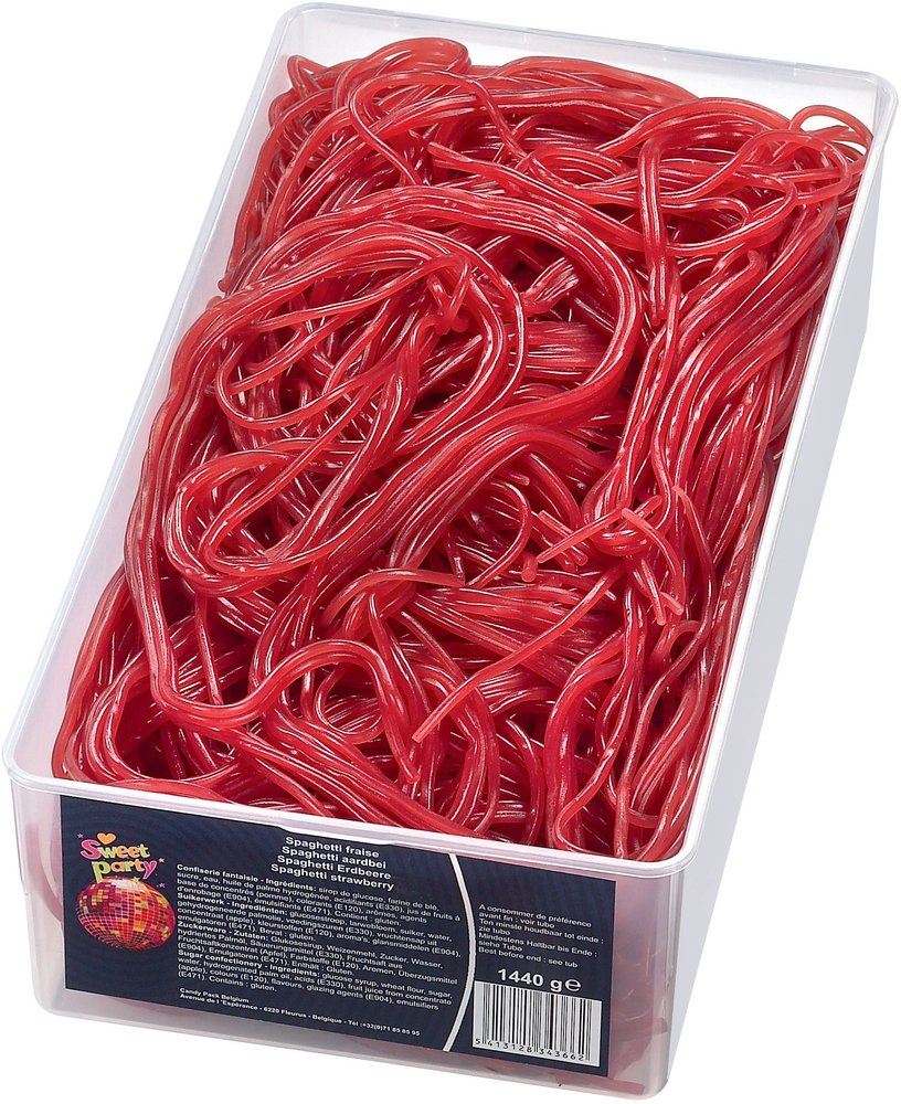Sweet party spaghetti huilé fraise