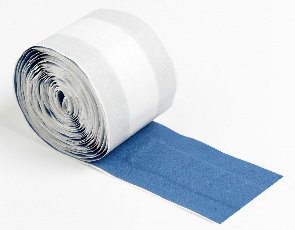 Blauwe detecteerbare pleisters elastisch - 8 cm x 5 m