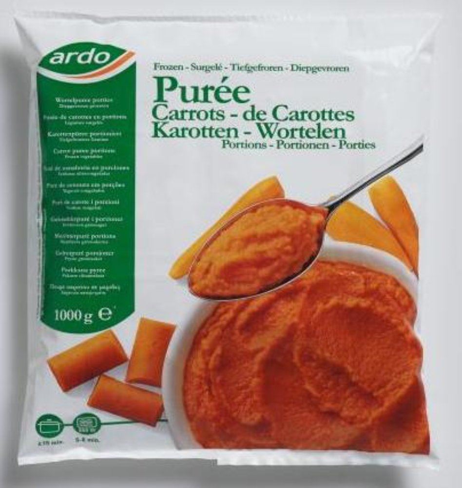 Purée de carottes - portions 7 g