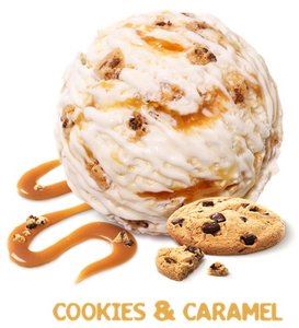 Crème glacée cookies & caramel
