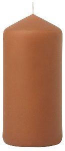 Matt bougie cylindre marron - 150x70 mm