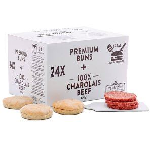 2584 Mix doos charolais vlees en rustieke hamburger broodjes