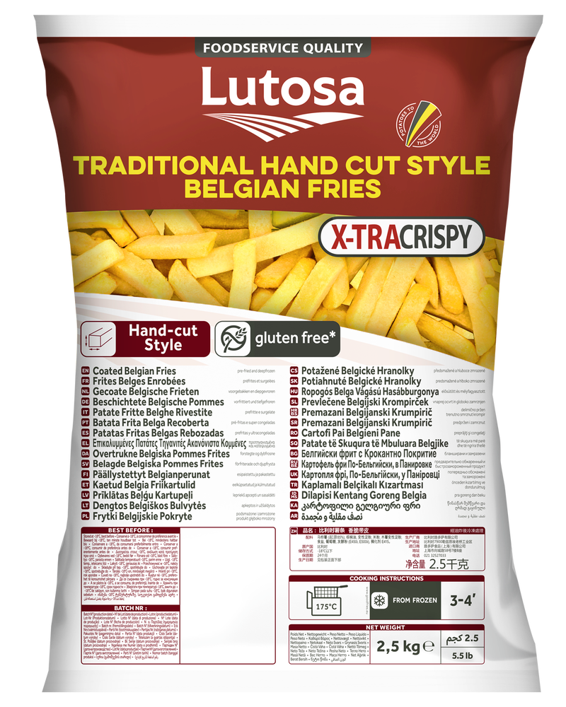 Gecoate Belgische frieten X-tra Crispy