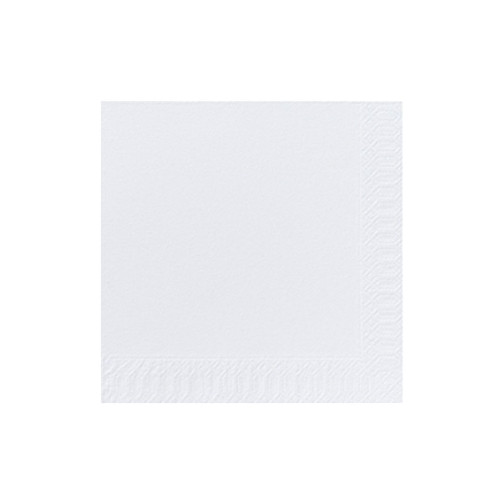 Serviette 2 couches blanche - 33x33 cm