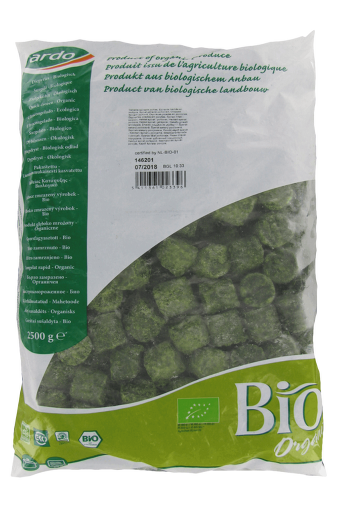 Epinards hachés bio - portions 15 g