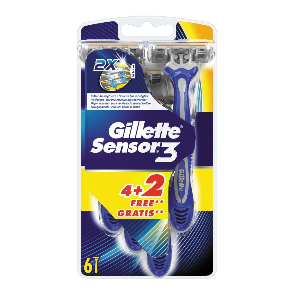 Gillette wegwerpscheermesjes sensor 3