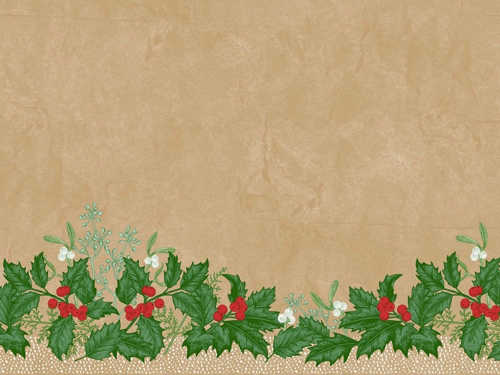 Placemats en papier snowy berries - 30x40 cm