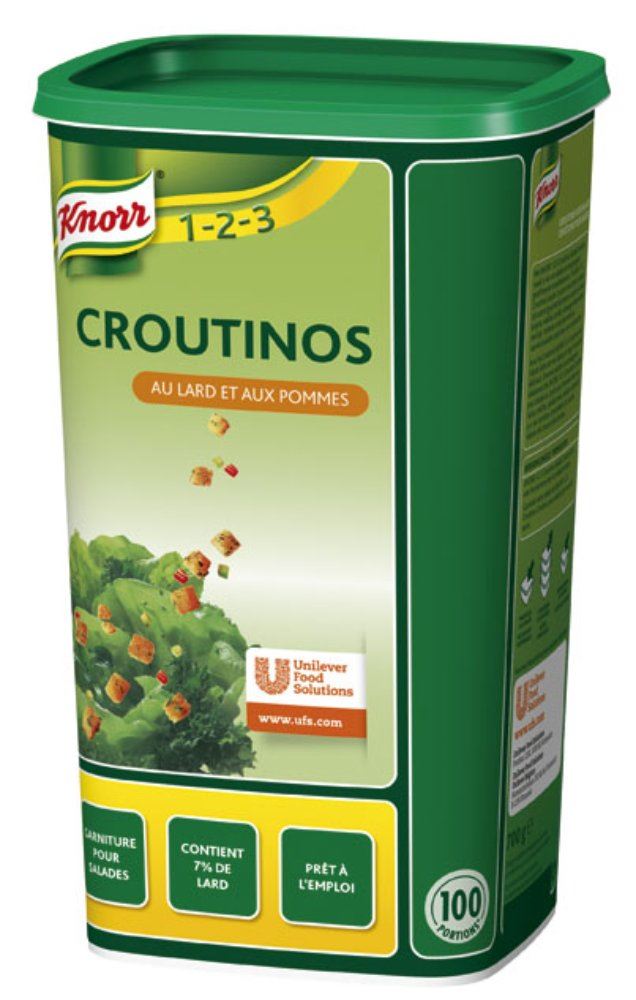 Croutinos - salade croûtons au lard & aux pommes