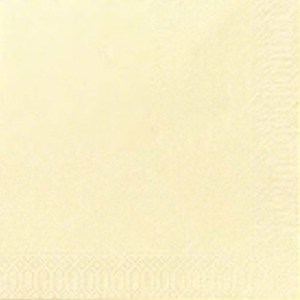 Servet 3 laags cream - 33x33 cm