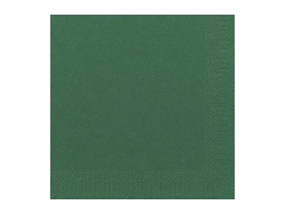 Serviette 3 couches verte foncée - 33x33 cm