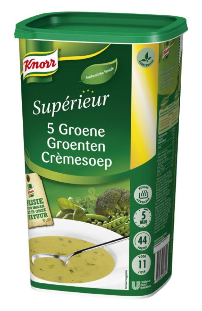 5 Groene groenten crèmesoep  -   poeder