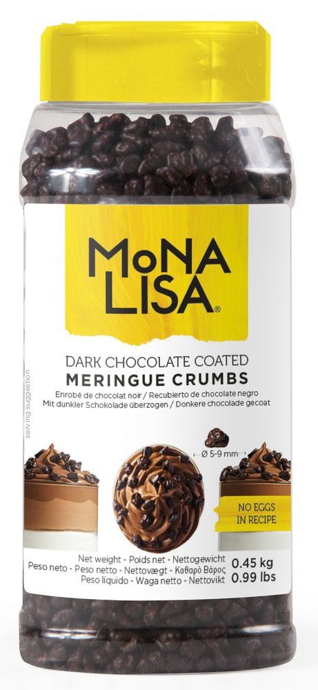Meringue crumbs donkere chocolade