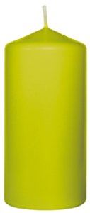 Bougie cylindre kiwi - 100x50 mm