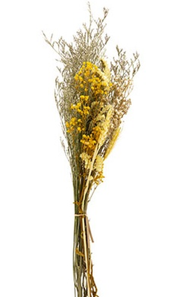 Bouquet dried flowers jaune - 27x13xH60 cm