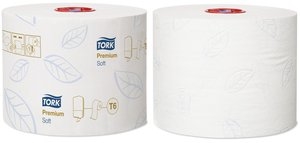 Tork zacht mid-size toiletpapier wit - Premium