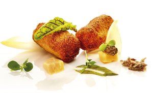 Croquettes artisanales au chicon-jambon-fromage