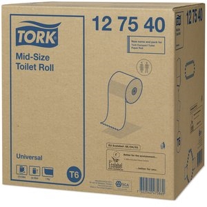 Tork papier toilette rouleau mid-size blanc - Universal