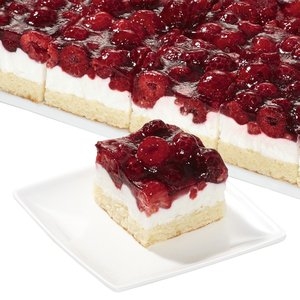 Raspberry & quark slices - 24 mini portions