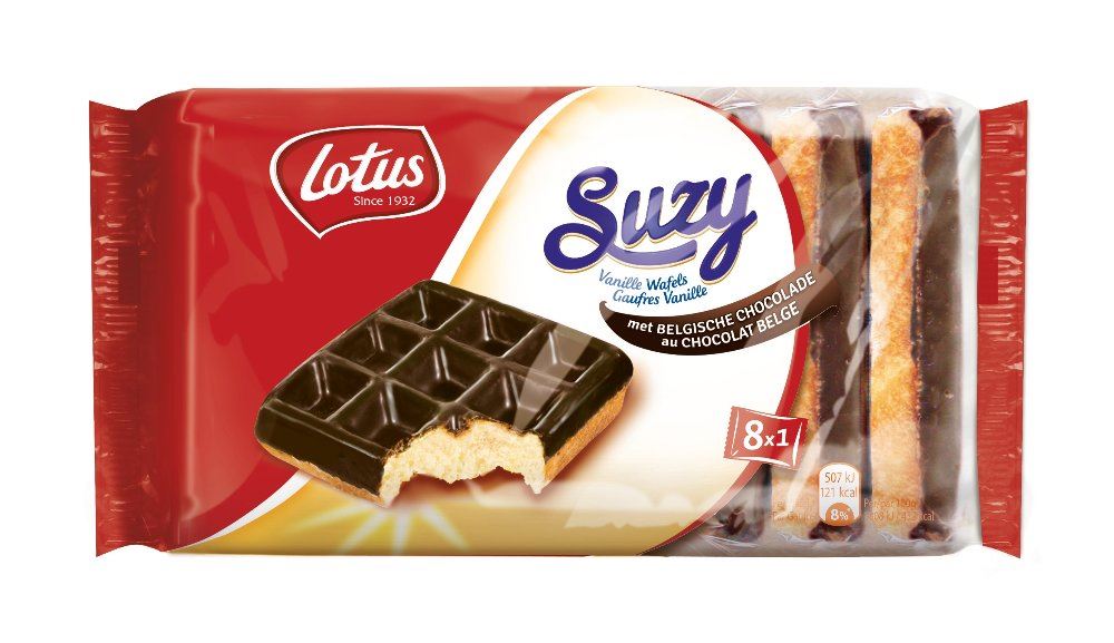 Suzy vanillewafel met chocolade