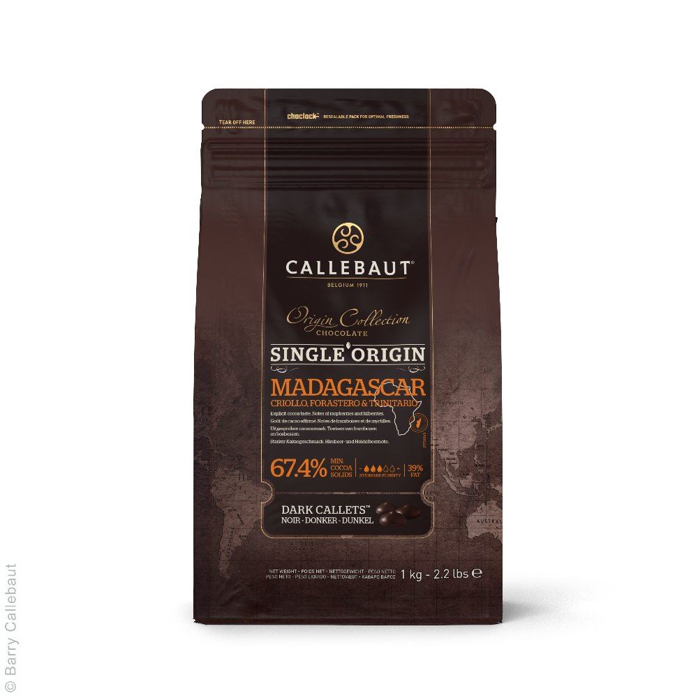 Callets de chocolat Madagascar - 67,4% cacao