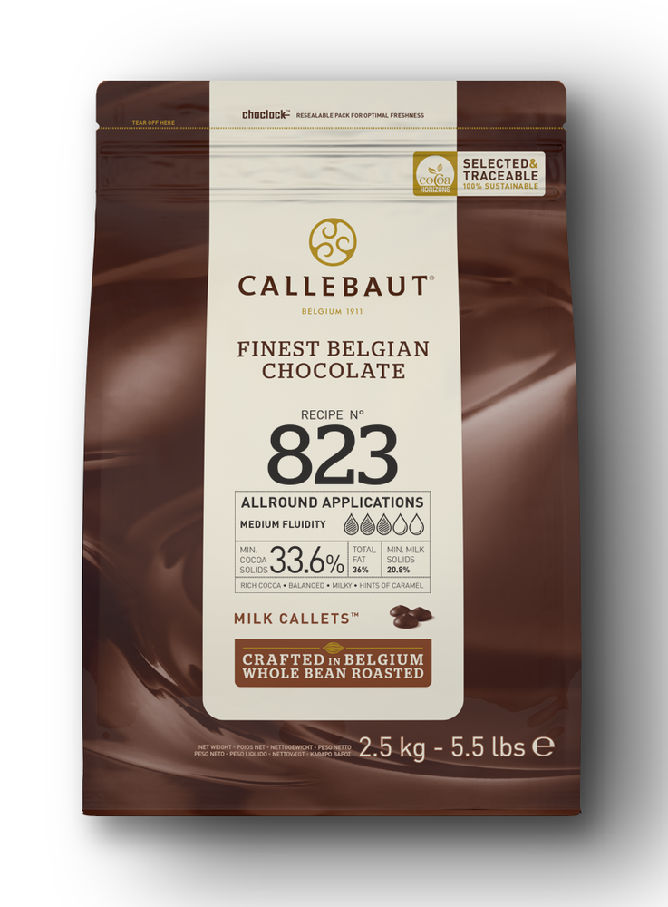 Callets de chocolat - chocolat au lait 33,6% cacao