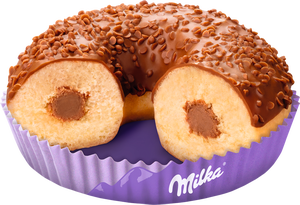 2293 Milka donut fourré au chocolat au lait