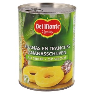 Tranches d'ananas au sirop 3/4