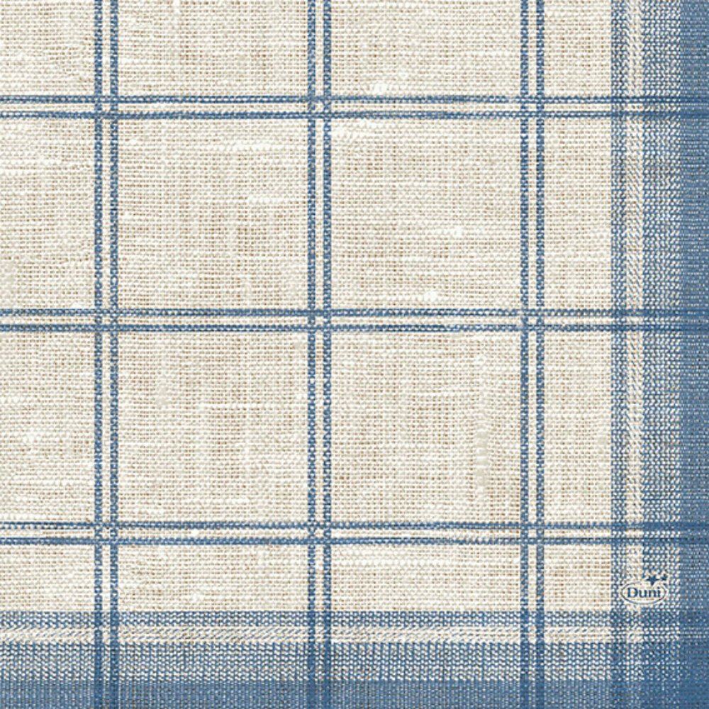 Serviette 3 couches linus classic bleue - 33x33 cm