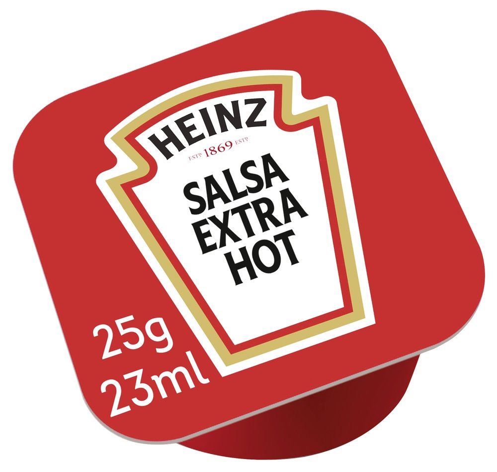 Tomato salsa extra hot - porties 23 ml