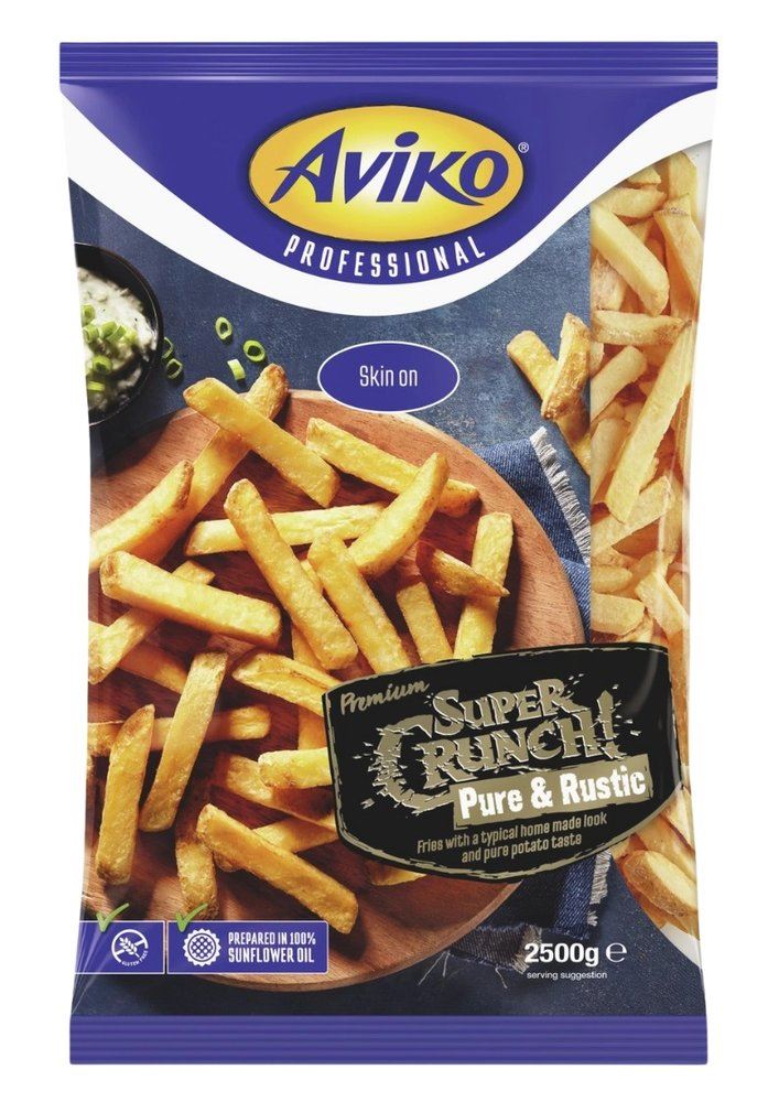 Super crunch pure & rustic fries 14x14 mm
