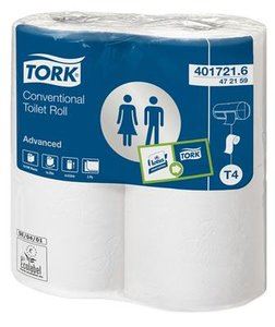 Tork conventional rouleau de toilette blanc - 9,6x12,5 cm