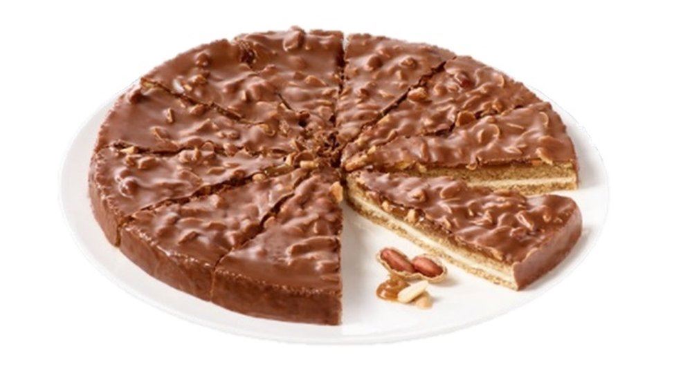 Almond cake peanut & caramel Ø28 cm  12 portions