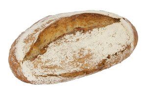 1959 Pain campagne rustique ovale blanc