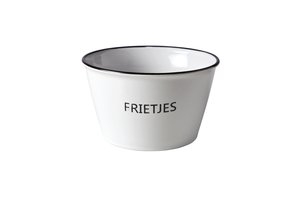 Pot avec texte 'frites' Ø13 cm