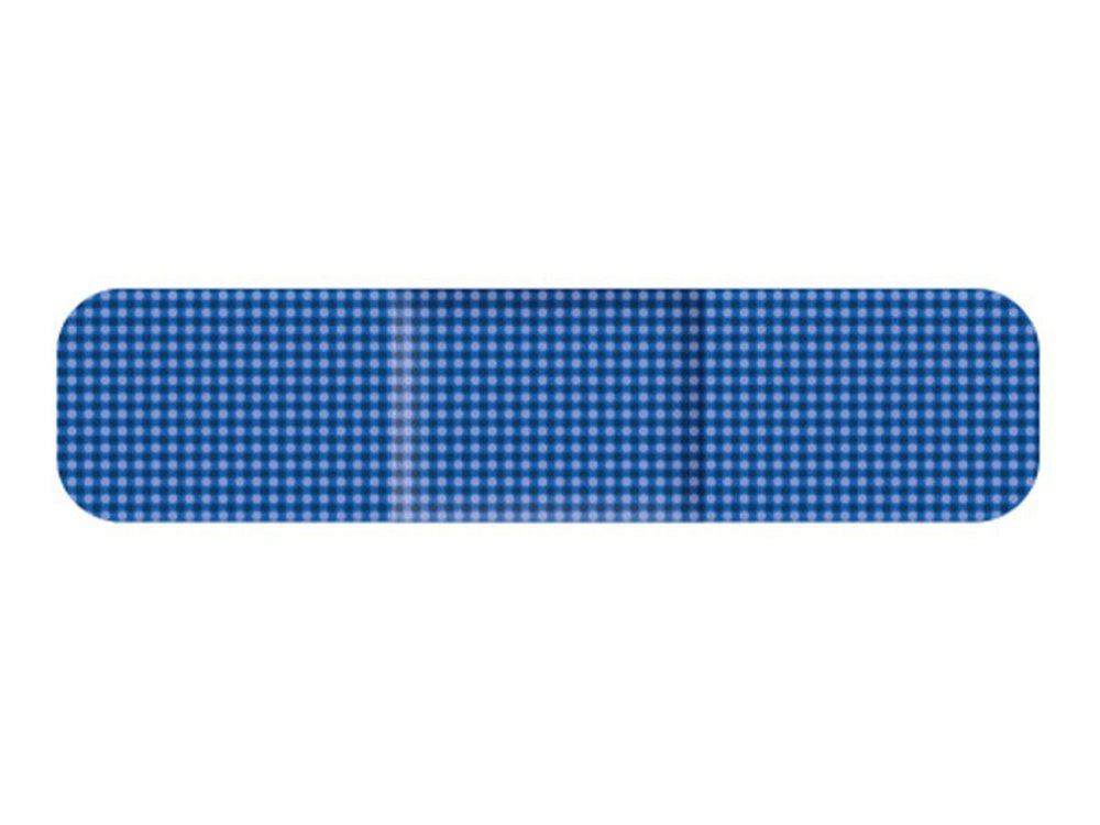Blauwe detecteerbare pleisters elastisch piercing - 9x38 mm