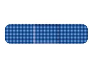 Blauwe detecteerbare pleisters elastisch piercing - 9x38 mm