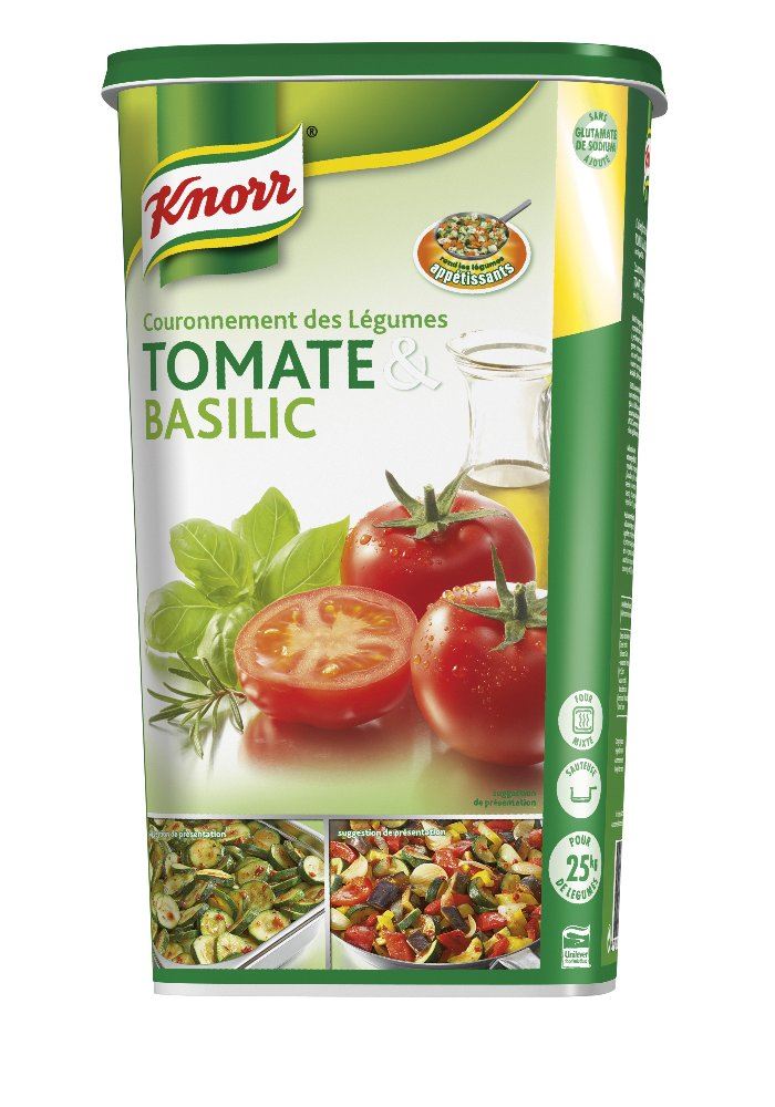 Couronnement des légumes aux tomates & basilic  -   poudre