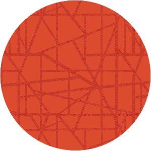 Siliconen placemat maze mandarin - Ø 35 cm