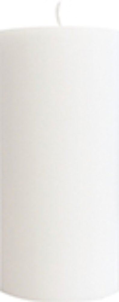 Stearine bougie rustique bloc blanche - 70x150 mm