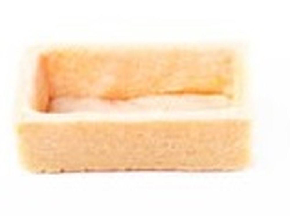 78447 Fond de tartelette rectangulaire à la vanille - 5x2,5 cm