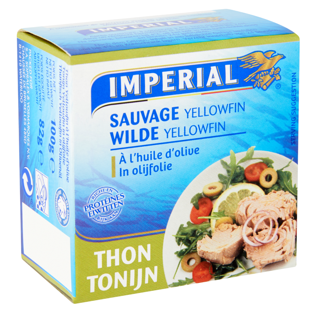 Yellowfin tonijn in olijfolie