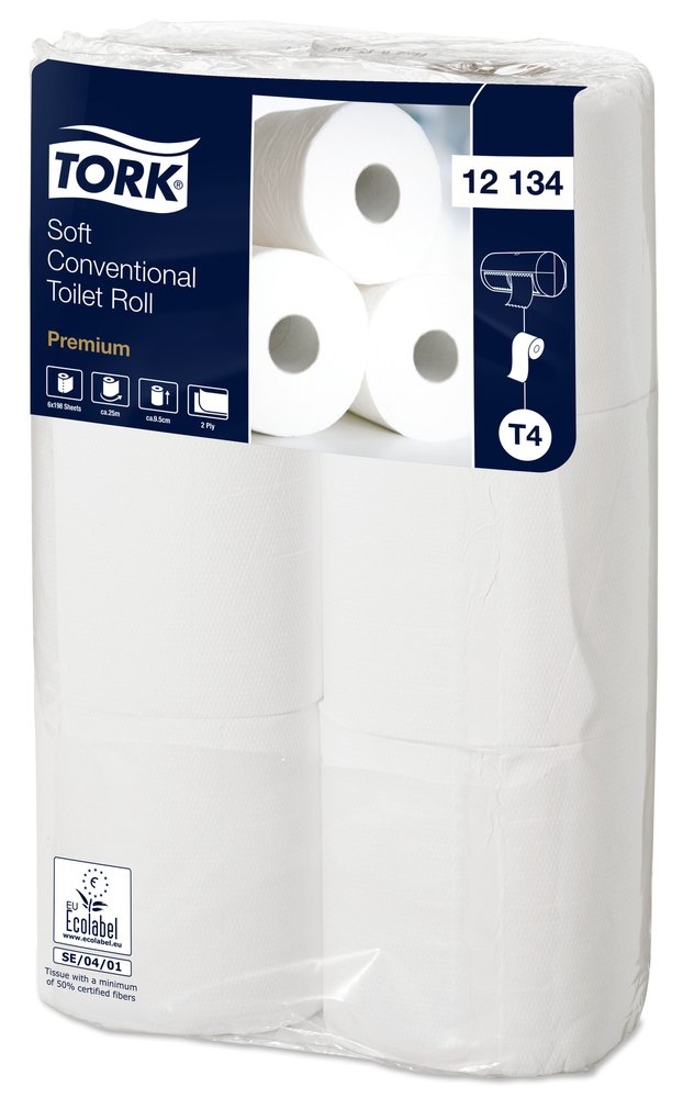Tork zacht traditioneel toiletpapier wit - Premium
