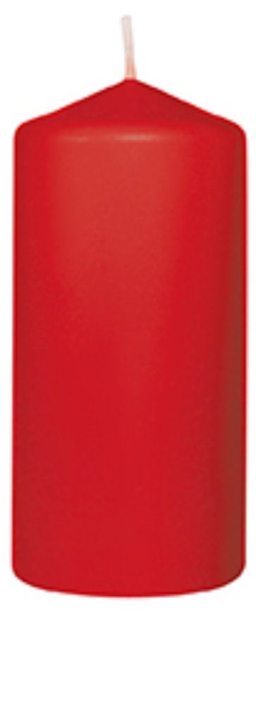 Bougie cylindre rouge - 130x60 mm