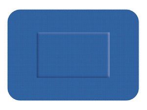 Pansements bleus détectables élastique - 50x72 mm