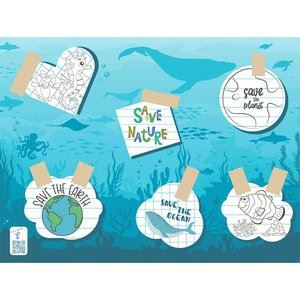 Placemat Save the ocean - 30x40 cm