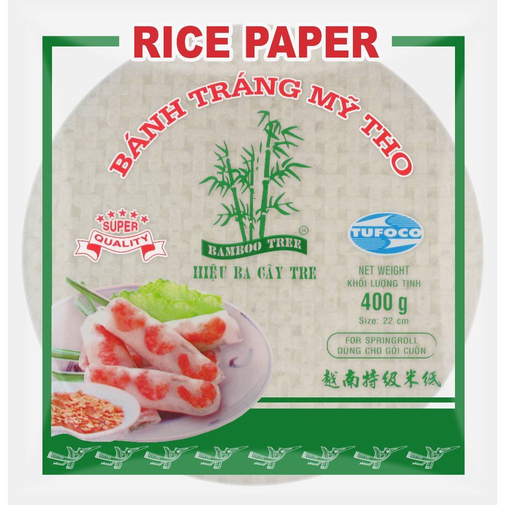 Rice Paper 22 cm (springroll) round